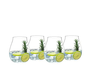 RIEDEL Gin Set Optic O, 4er Set, klares Kristallglas, maschinell gefertigt im Sale